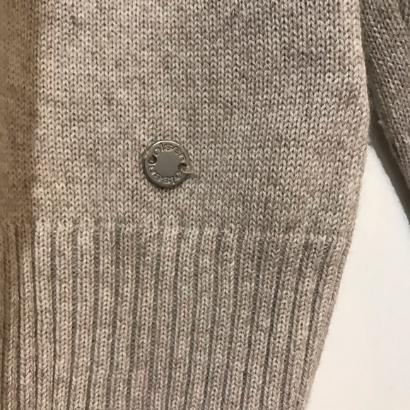 Olsen Europe Cowl Neck Wool Beige Sweater Size 14 - Picture 3 of 10